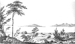 Каррингтон аралындағы эскиз, Стансбери экспедициясы 1850.jpg