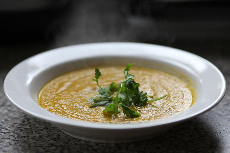 File:Carrot soup with garnish.jpg