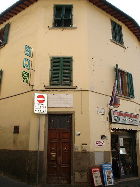 The house where Gino Bartali was born in Ponte a Ema, Florence