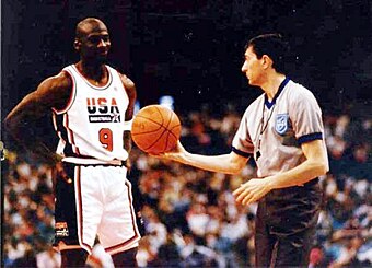 Michael Jordan membre de la « Dream Team » en 1992.