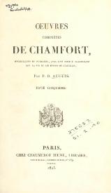 Chamfort - Œuvres complètes éd. Auguis t5.djvu