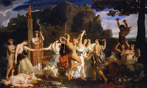 La Danse des bacchantes, 1849