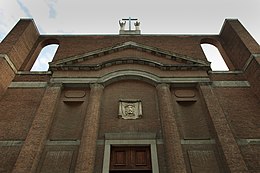 Église de la Sainte Face de Milan, section perspective de la façade.jpg