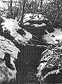 Chinese Bunker on the forward slope of Sniper Ridge.