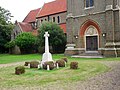 The early twentieth-century war memorial outside Christ Church in Erith. [220]