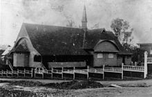 The second and current Christ Church, Milton, Brisbane, Queensland, Australia, 1912 Christ Church at Milton about 1912.jpg