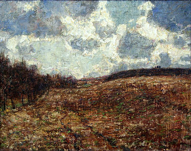 Bakket landskab i det sene efterår, 1900 'Hügelige Landschaft im Spätherbst', 1900