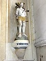 Église, statue de saint Sébastien.