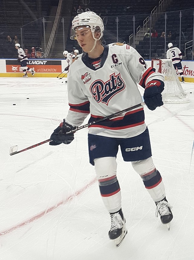 Connor Bedard Autographed Regina Pats Blue CCM Jersey