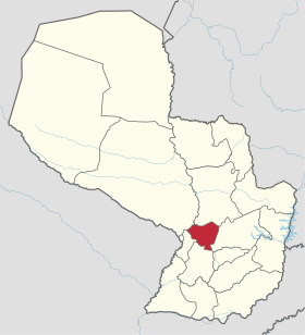 Localização do Departamento de Cordillera