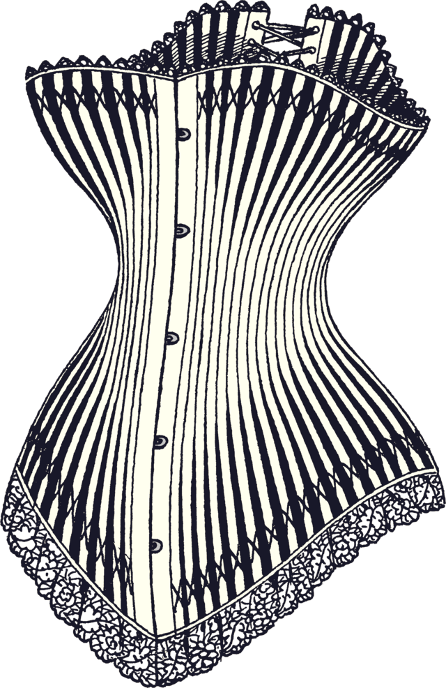 Exquisite Rare Original 1880s Embroidered Whale Bone Corset Antique Fashion  Tightlacing