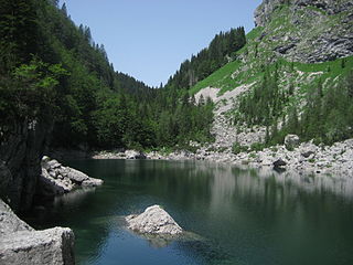 <span class="mw-page-title-main">Black Lake (Triglav Lakes Valley)</span> Lake in Triglav Lakes Valley, Julian Alps in Slovenia