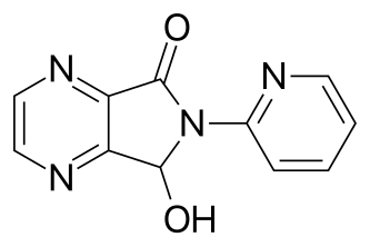 Skeletal formula of the parent compound, cyclopyrrolone Cyclopyrrolone.svg