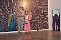 Daniel Oerther poses with Sarah Oerther during a cultural event at Sardar Patel University in Gujarat India.jpg