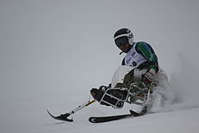 LW11 skier Mark Soyer at the 2012 IPC NorAm Cup Day 1 Mark Soyer Australia 3.jpg