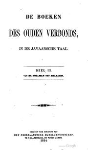 Gambar mini seharga Barkas:De Boeken des Ouden Verbonds in de Javaansche Taal deel 3.pdf