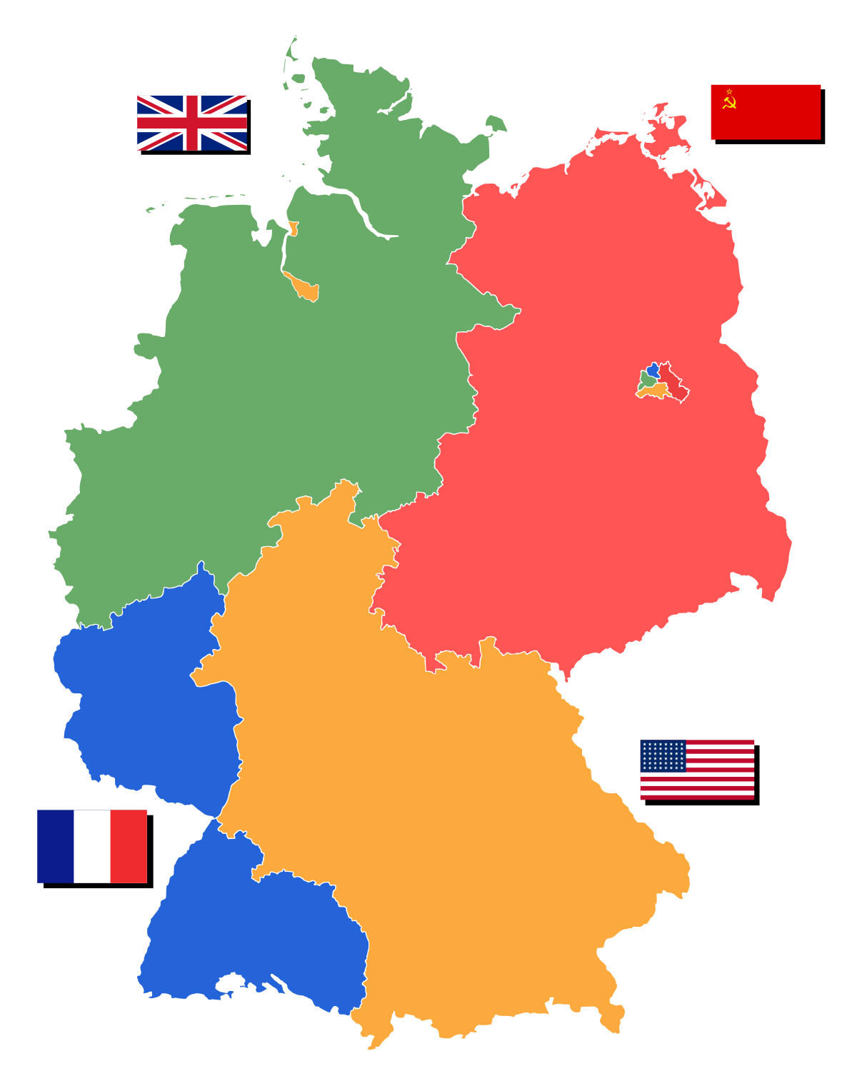 Deutschland Besatzungszonen 1945.svg