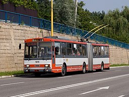 Trolejbus Škoda 15Tr v Košicích