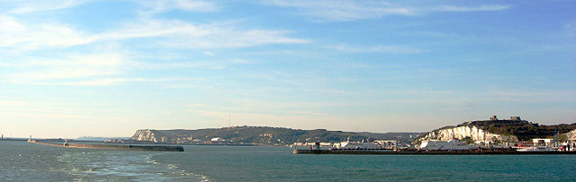 The Port of Dover and the White Cliffs of Dover