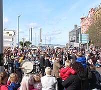 Drummers at the head of Bangor's Easter Monday Carnival - geograph.org.uk - 5367164.jpg