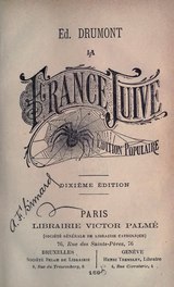 Drumont - La France Juive édition populaire, Palmé, image titre - PICRYL -  Public Domain Media Search Engine Public Domain Search