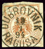 Nom bilingue utilisé dans la monarchie autrichienne en 1894.