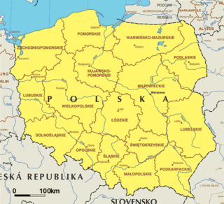 Map of Poland