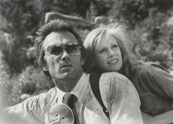 Clint Eastwood as Ben Shockley and Sondra Locke as Augustina Mally