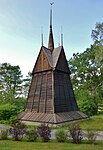 Klockstapeln söder om kyrkan