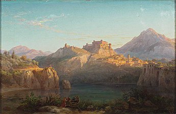 Blick auf Castel Gandolfo, von Eduard Agricola (1800–1872)