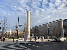 isenhower Memorial Washington DC Facing Southeast, December 2020