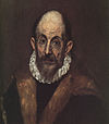 A Presumed self-portrait of El Greco