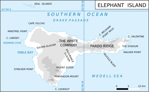 Elephant Island Antarctica Map Borceguí Island - Wikiwand