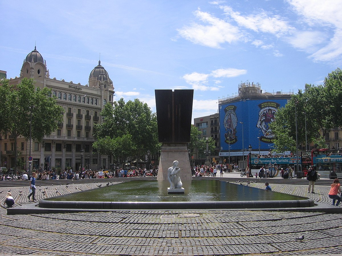 Esculturas De La Plaza De Cataluna Wikipedia La Enciclopedia Libre