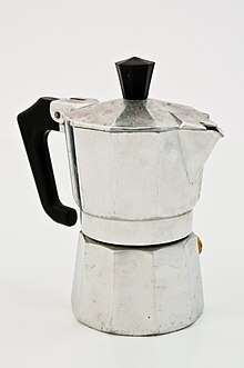 aluminium la machine à café expresso Bialetti BREAK 6 tasses moka pot noir