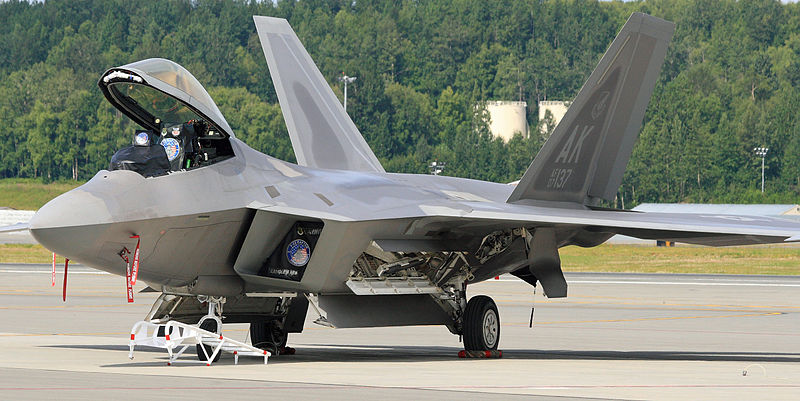 File:F-22 Raptor on the apron at Elmendorf (5232740184).jpg