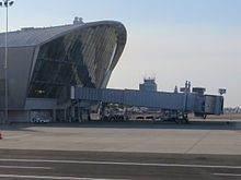 The new concourse with jet bridges FAT terminal building, 11-2013.jpg