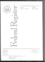 Miniatuur voor Bestand:Federal Register 2005-08-01- Vol 70 Iss 146 (IA sim federal-register-find 2005-08-01 70 146).pdf