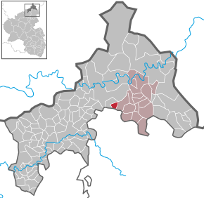 Poziția Fensdorf pe harta districtului Altenkirchen