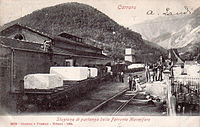 Carrara-Marmorbahn