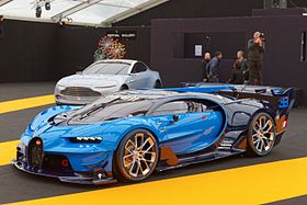 A Bugatti Vision Gran Turismo cikk illusztráló képe