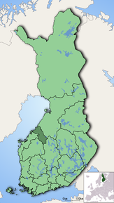 Poziția regiunii Keski-Pohjanmaan maakunta Mellersta Österbottens landskap