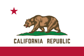 Modern flag of the State of California