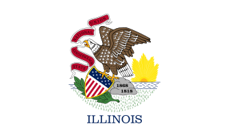Flag of Illinois (June 27, 1969)