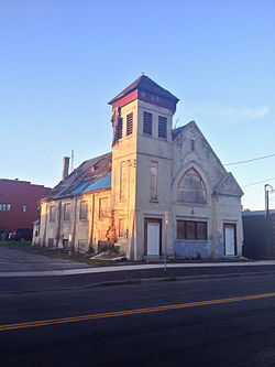 Mantan bangunan untuk orang-Orang African Methodist Episcopal Zion Church.jpg