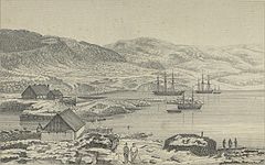 Qaqortoq (Julianehaab) en 1860.
