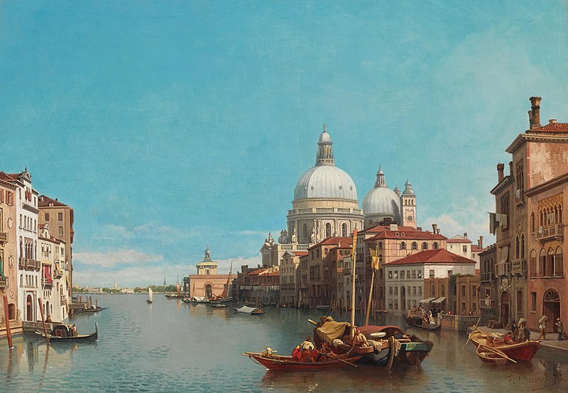 File:François Antoine Bossuet - Venice, a view of the Grand Canal with Santa Maria della Salute.jpg