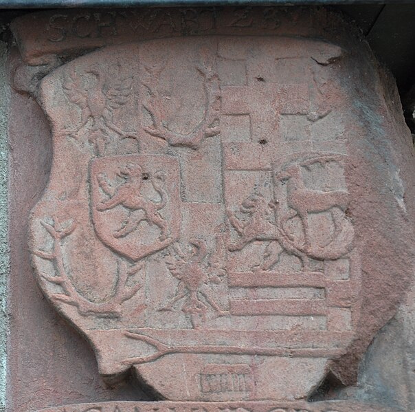 File:Frankfurt Katharinenkirche Epitaph Heinrich Volrat von Stolberg-Königstein Ahnenprobe rechts 02 Schwarzburg.jpg