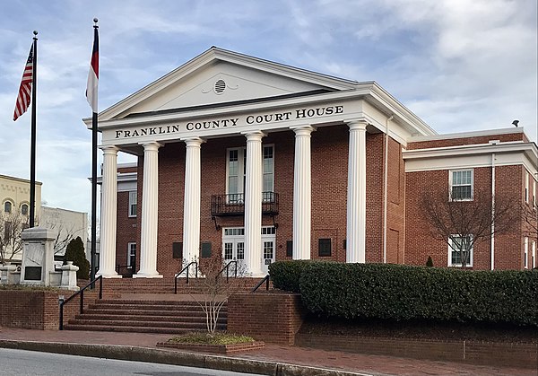 Franklin County Courthouse in Louisburg