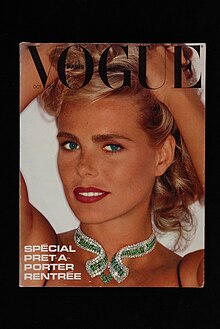 Cover of Vogue Paris, October 1980 Frans mode-tijdschrift "Vogue Paris", No. 610, in zwart-wit en kleur met couture-foto's, oktober 1980, objectnr 22618-10.JPG